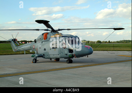 Hélicoptère Lynx de la Marine royale au Royal International Air Tattoo Banque D'Images