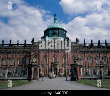 Neues Palais (nouveau Palais), Potsdam, Brandebourg, Allemagne. Banque D'Images