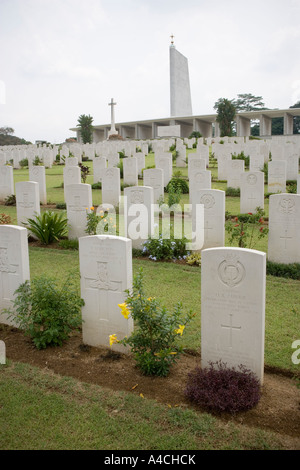 Kranji War Memorial Cemetery Woodlands Singapour Banque D'Images