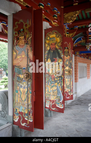 Chanter Shong seront Temple Singapour Banque D'Images