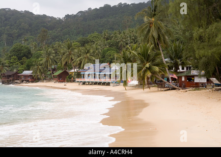 La Malaisie Pulao Tioman beach village Salang Banque D'Images