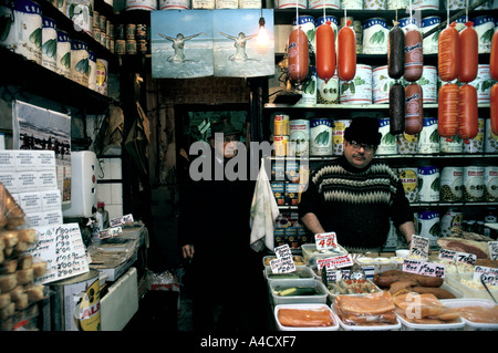 Un deli juif, Whitechapel, London, UK Banque D'Images