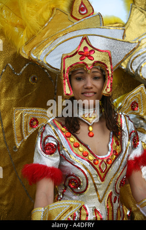 Interprète au carnaval de Mindelo Sao Vicente Cap Vert Banque D'Images