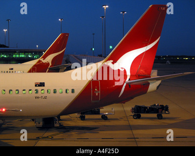 Plans de Qantas Banque D'Images