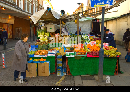 Marché de Brixton dans le sud de Londres, Angleterre, Royaume-Uni Banque D'Images