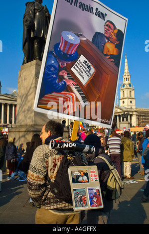 Manifestation à central London England UK Banque D'Images