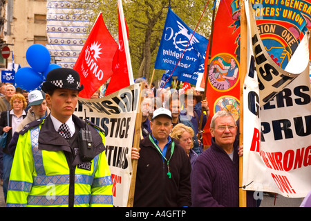 Manifestation à central London England UK Banque D'Images