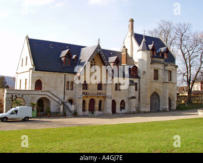 L'Abbaye Abbaye de Jumièges Rouen Calvados Normandie France Europe Banque D'Images