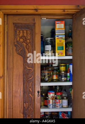 Un placard de rangement des aliments Banque D'Images