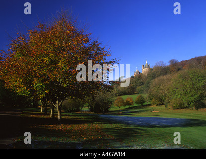 Castell Coch en automne Tongwynlais près de Cardiff sur golf South Wales Banque D'Images