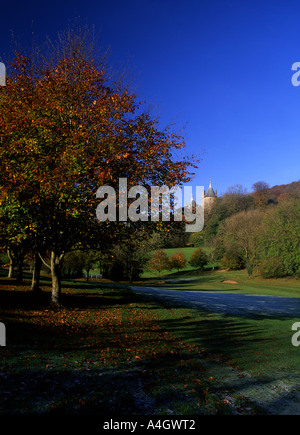 Castell Coch en automne de Tongwynlais golf près de Cardiff South Wales UK Banque D'Images