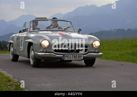 Mercedes-benz 190 sl construit 1957, course oldtimer ennstal classic 2005, Styrie, Autriche Banque D'Images