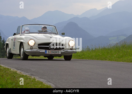 Mercedes-benz 190 sl construit 1958, course oldtimer ennstal classic 2005, Styrie, Autriche Banque D'Images