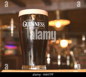 Pinte de Guinness en Irlande Eire Banque D'Images