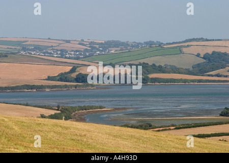 Les belles collines autour de Kingsbridge et Salcombe estuaire dans le South Hams Devon, Angleterre Banque D'Images