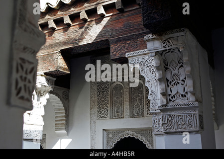 Marrakech Maroc Madersa Ben Youssef Banque D'Images