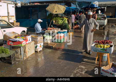 Marché de poissons à Tripoli, Libye Banque D'Images