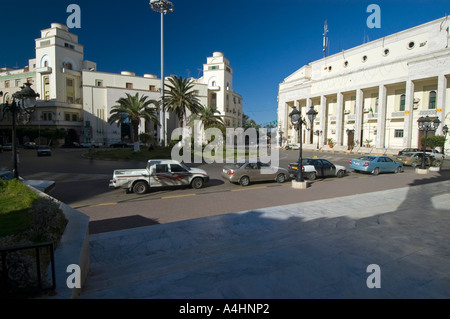 Beau bâtiment colonial dans le quartier italien, Tripoli, Libye Banque D'Images