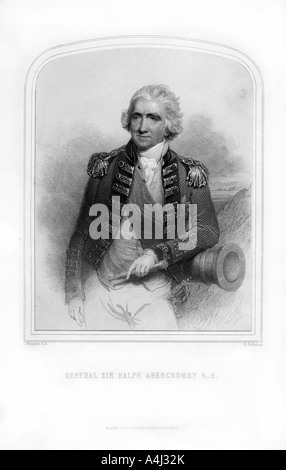 Sir Ralph Abercromby, le Lieutenant-général britannique, (1870).Artiste : H Robinson Banque D'Images