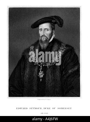 Edward Seymour, duc de Somerset, Lord Protecteur d'Angleterre, (1823).Artiste : R Cooper Banque D'Images