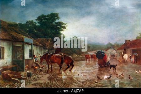 'Un jour de pluie', 1870, (1912).Artiste : Peter Graham Banque D'Images