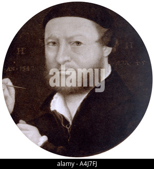 'Autoportrait à l'âge de 45', 1542, (1936).Artiste : Hans Holbein le Jeune Banque D'Images