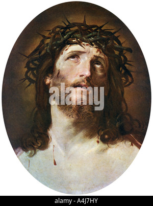 'Tête de Christ couronné d'Épines', 1622-1623, (1912).Artiste : Guido Reni Banque D'Images