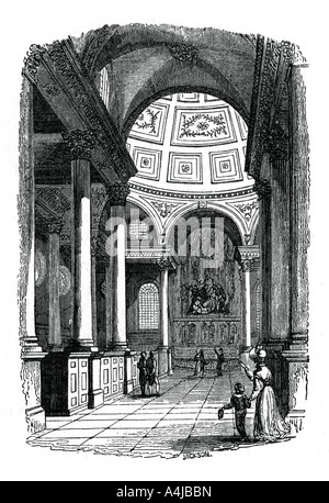 St Stephen's Church, Walbrook, Londres, 1833. Artiste : Jackson Banque D'Images