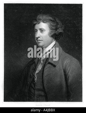 Edmund Burke, homme d'état anglo-irlandais, auteur, orateur, le théoricien politique, et philosophe, (1834).Artiste : CE Wagstaff Banque D'Images