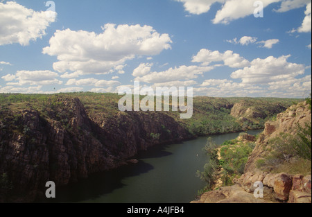 Katherine Gorge Territoire du Nord Australie canoë-kayak sur la rivière Banque D'Images