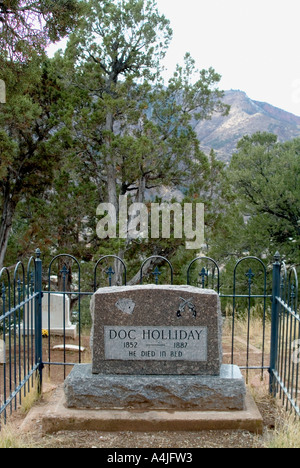 Doc Hollidays tombe, Glenwood Springs, Colorado Banque D'Images