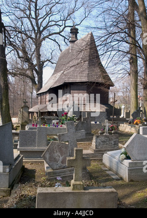 St Leonard's église construite à la fin du 16e siècle Liste du patrimoine mondial de l'UNESCO Lipnica Murowana Małopolska Pologne Banque D'Images