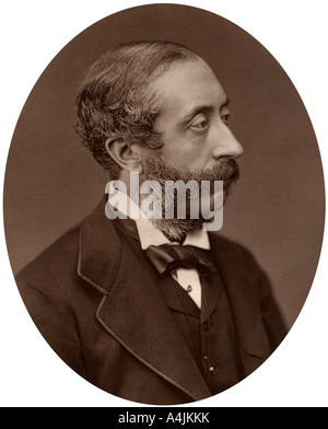Comte de Carnarvon, Président de la Society of Antiquaries, 1880.Artist : Lock & Whitfield Banque D'Images