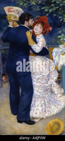 'Une danse dans le pays", 1883. Artiste : Pierre-Auguste Renoir Banque D'Images