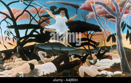 "La guerre, ou la balade de la discorde", 1894. Artiste : Henri Rousseau Banque D'Images