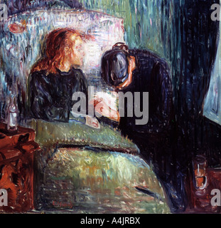 'L'enfant malade', 1907. Artiste : Edvard Munch Banque D'Images