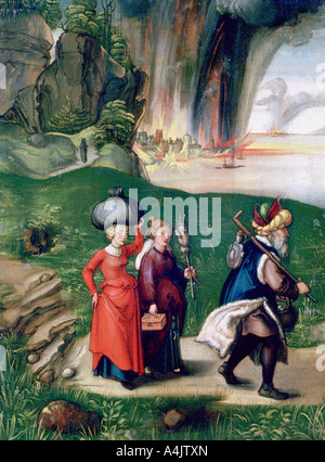 'Lot et ses filles, 1496-1499. Artiste : Albrecht Dürer Banque D'Images