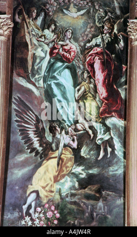 "L'Assomption de la Vierge', c1613. Artiste : El Greco Banque D'Images