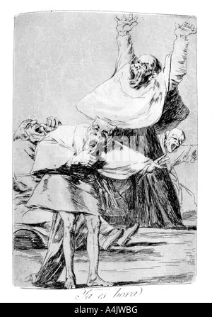 "Il est temps", 1799. Artiste : Francisco Goya Banque D'Images