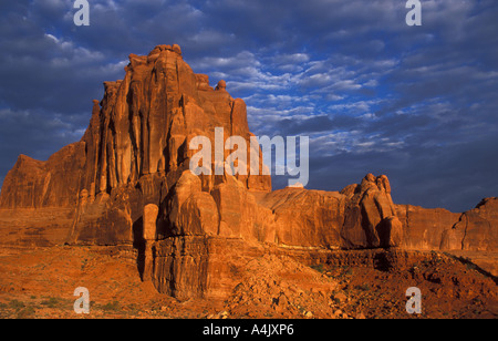 Courthouse Towers à Arches National Park Banque D'Images