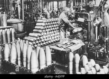 L'usine de munitions de l'État allemand, la Première Guerre mondiale, 1917. Artiste : Inconnu Banque D'Images