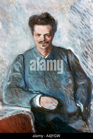 'August Strindberg', 1892. Artiste : Edvard Munch Banque D'Images
