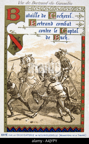 Scène de la vie de Bertrand du Guesclin, (19ème siècle). Artiste : Inconnu Banque D'Images