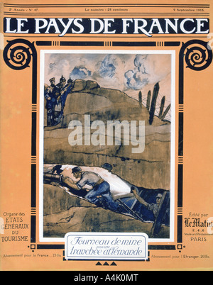 Capot avant de Le Pays de France, le 9 septembre 1915. Artiste : Inconnu Banque D'Images