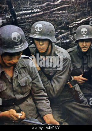 Soldats finlandais d'un régiment d'infanterie, 1943. Artiste : Inconnu Banque D'Images