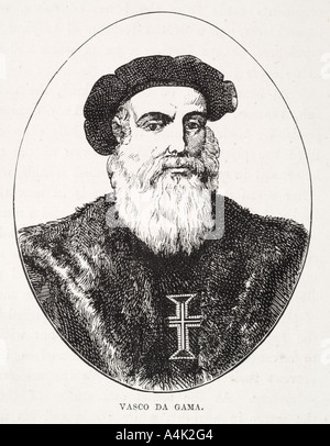 Vasco da Gama 1469 1524 Portugal portugais capitaine marin cartographe navigateur explorer colonist du patronage royal marine marit Banque D'Images