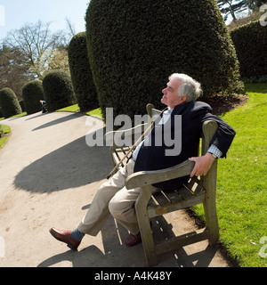 Temps de loisirs retraite à Kew Gardens Banque D'Images