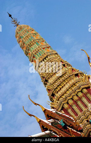 Thaïlande Bangkok Le Grand Palais Wat Phra Kaew Temple du Bouddha Émeraude stupa Banque D'Images