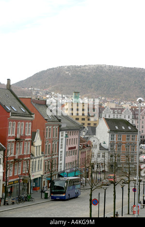 Shop fronts à Bergen Banque D'Images