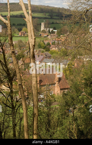 Essendine Village Hertfordshire Mi avril de Toms Hill Banque D'Images